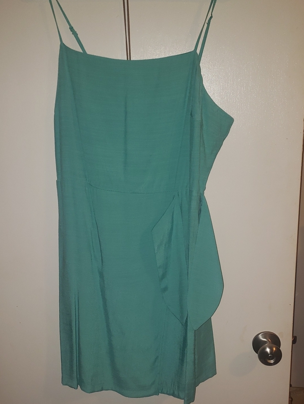 Teal Green Tie-Waist Dress